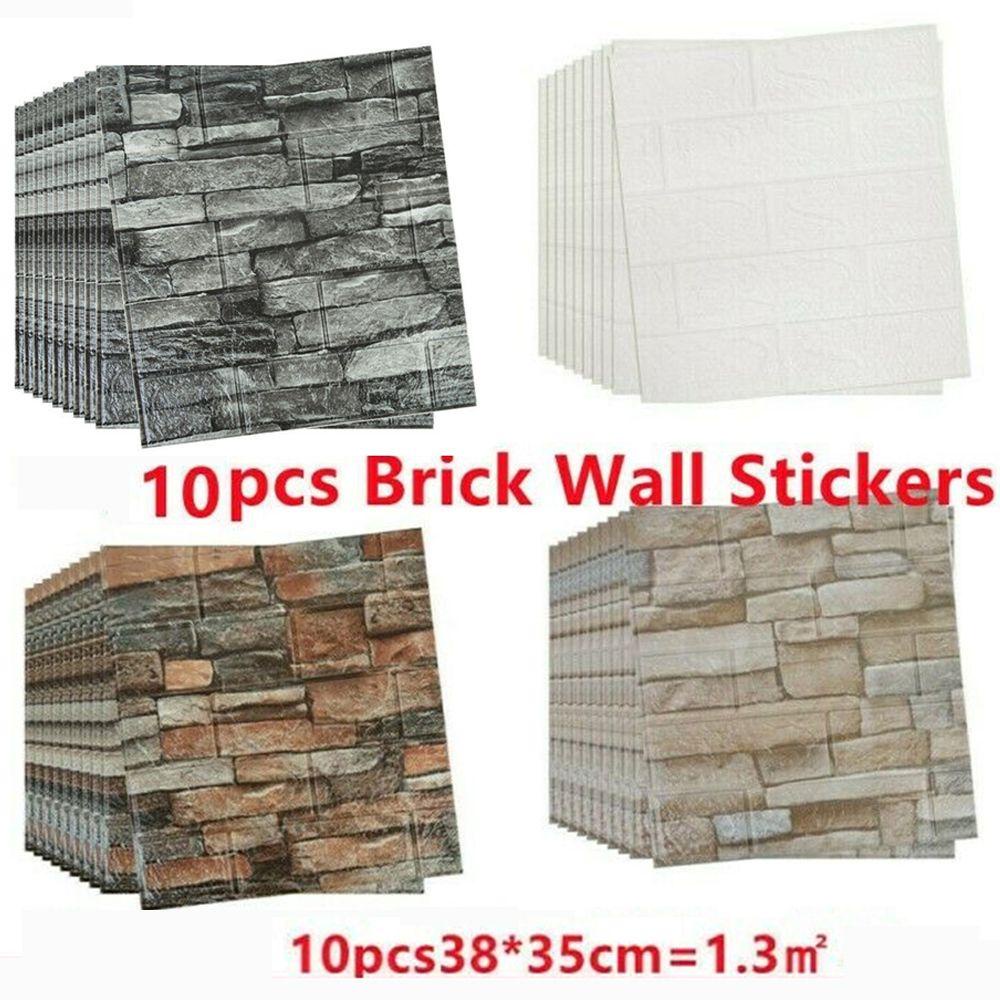 Bộ 10 Miếng Dán Tường 3D Chống Va Chạm
