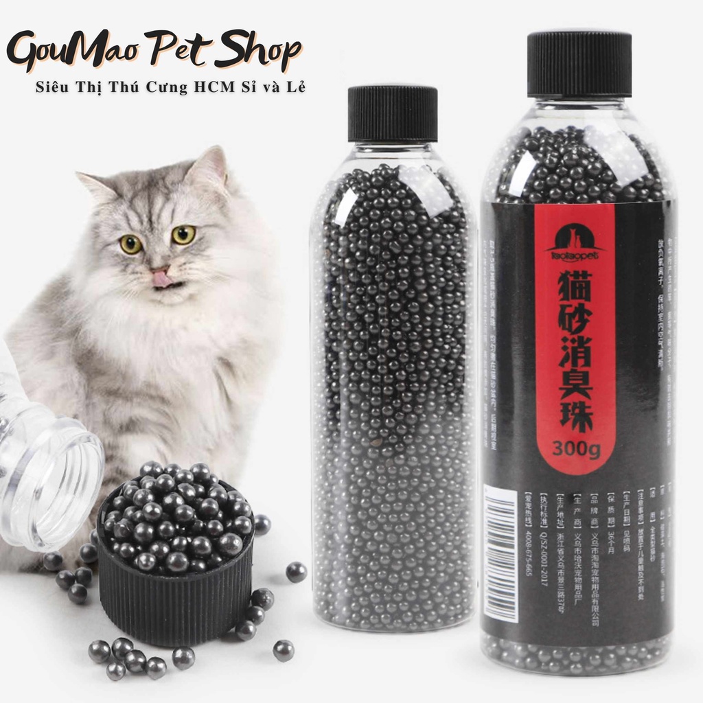 Hạt Khử Mùi Cát Vệ Sinh Chó Mèo Thú Cưng 300g