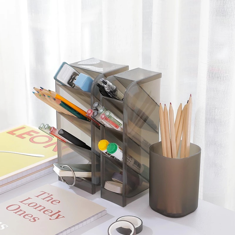 Hộp đựng bút đa năng thiết kế mờ sáng tạo cỡ 7*10cm cho các mặt hàng văn phòng phẩm