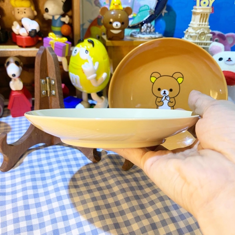 Dĩa sứ gấu rilakkuma chính hãng sanx gốm sứ hoạt hình dễ thương phong cách nhật bản