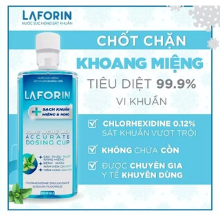 Nước súc miệng sát khuẩn, ngừa Virus LAFORIN