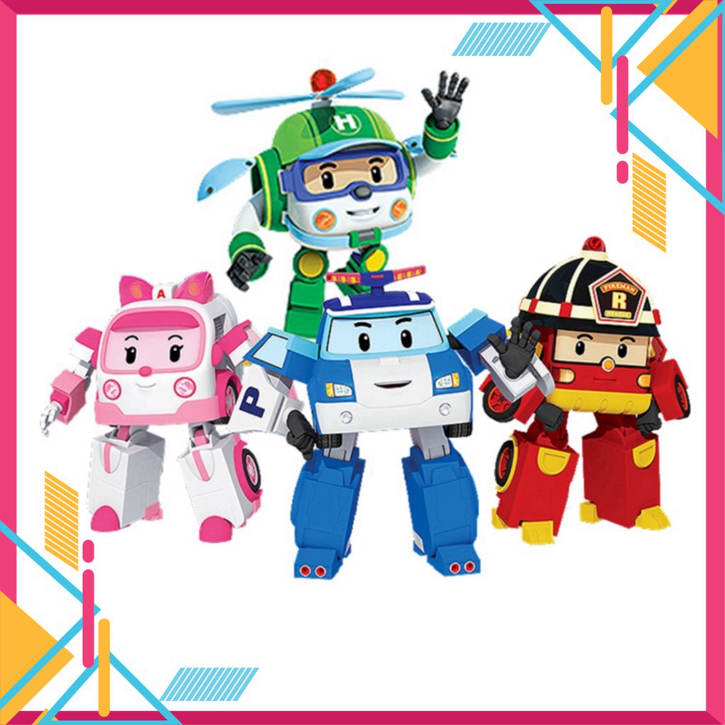 Đồ chơi biến hình biệt đội xe robocar Poli 2 trong 1 (1134BDXR)