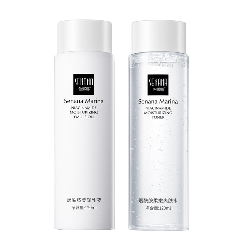 [ Bộ Đôi ] Nước Hoa Hồng Toner Trẻ Hóa Cân Bằng Da Senana 120ml + Nhũ Tương Dưỡng Thể Senana 120ml Dưỡng Trắng Cấp Ẩm Da