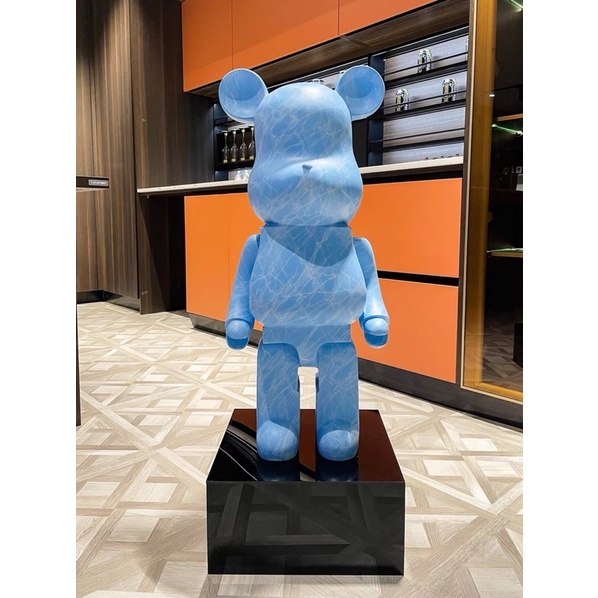 Tượng be@rbrick sóng nước màu pastel sz 80cm