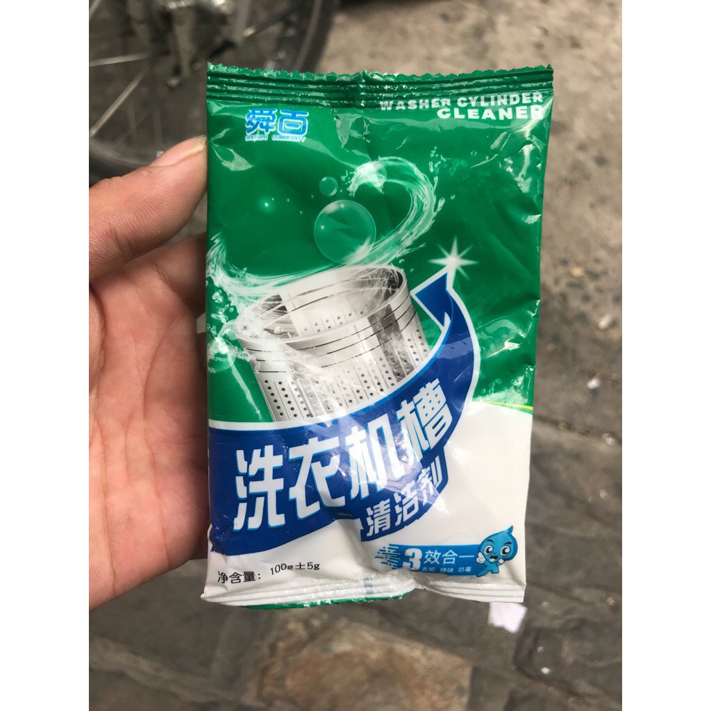 [GIÁ SỈ][MẪU MỚI 2019] BỘT TẨY LỒNG GIẶT NHỎ 100G- XANH LÁ