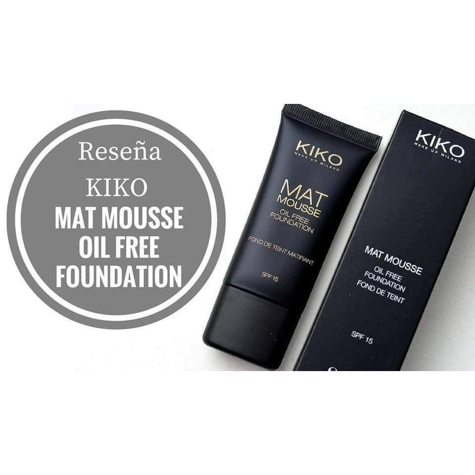 Kem nền KIKO MAT MOUSSE kiềm dầu, lành tính 🍥🍥 Chỉ #340k/1 tuýp 30ml Xuất xứ: Ý