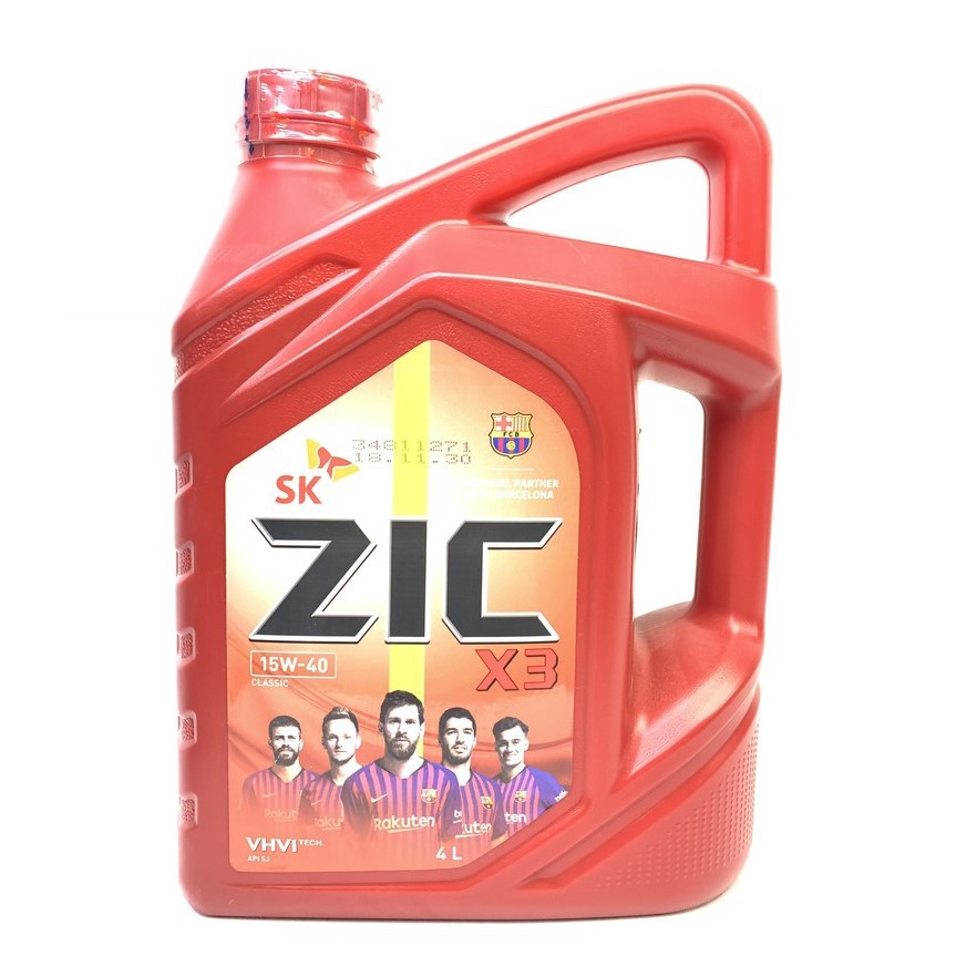Dầu động cơ SK ZIC X3 15W-40 4L