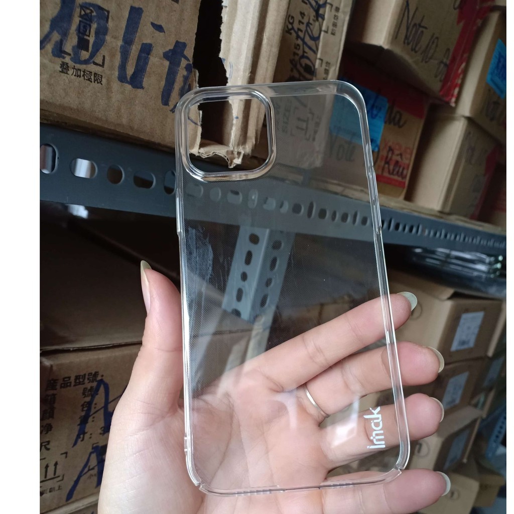 Ốp lưng iMak nhựa cứng trong Suốt phủ nano chống ố iPhone 12 Pro max 6.7 Chính hãng