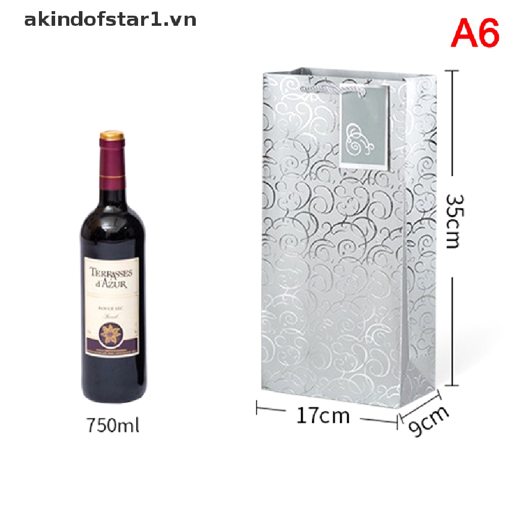 1 Túi Giấy kraft Đựng Rượu Có Tay Cầm Tiện Lợi