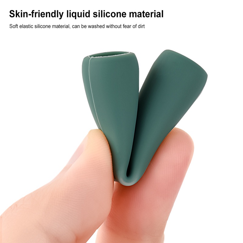 Vỏ Bảo Vệ Bằng Silicon Mềm Chống Trầy Màu Trơn Cho Bút Cảm Ứng Apple Pencil 1 / 2