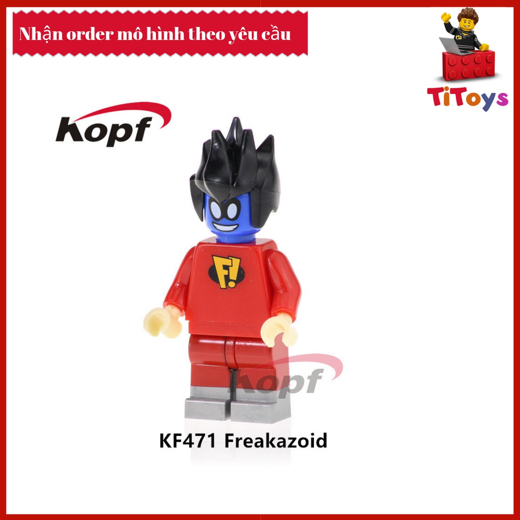 Minifigures siêu anh hùng Freakazoid - Đồ chơi Lắp ghép Xếp hình Non Lego End Game KF471