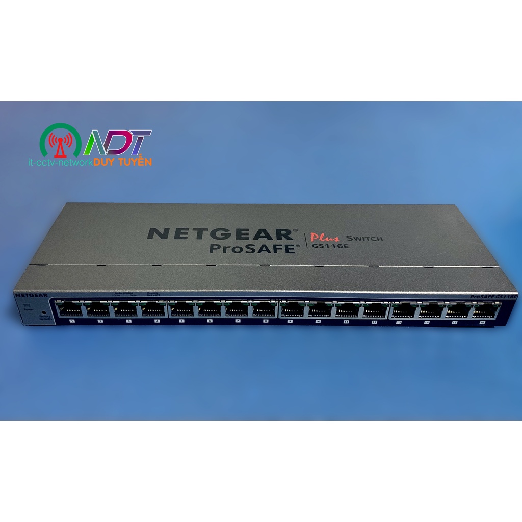 ✅ NetGear ProSafe Plus (GS116E v2) Switch Managed Chia Mang Lan Gigabit , chia vlan