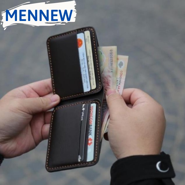 Ví Da Nam Bóp Nam Da Bò Dáng Ngang Thời Trang Hiện Đại Cao Cấp VDB