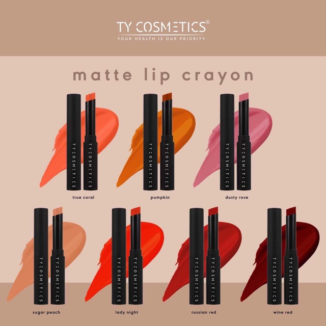 Set 2 son sáp Ty Cosmetics