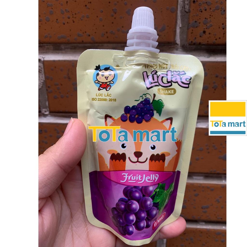 Thạch hút trái cây Lúc Lắc Việt Thái gói 80g.
