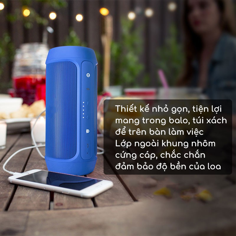 Loa bluetooth mini Charge 2+ vỏ nhôm [GIÁ SỈ], thiết kế gọn nhẹ, cứng cáp, kêt nối usb, nghe gọi điện thoại trực