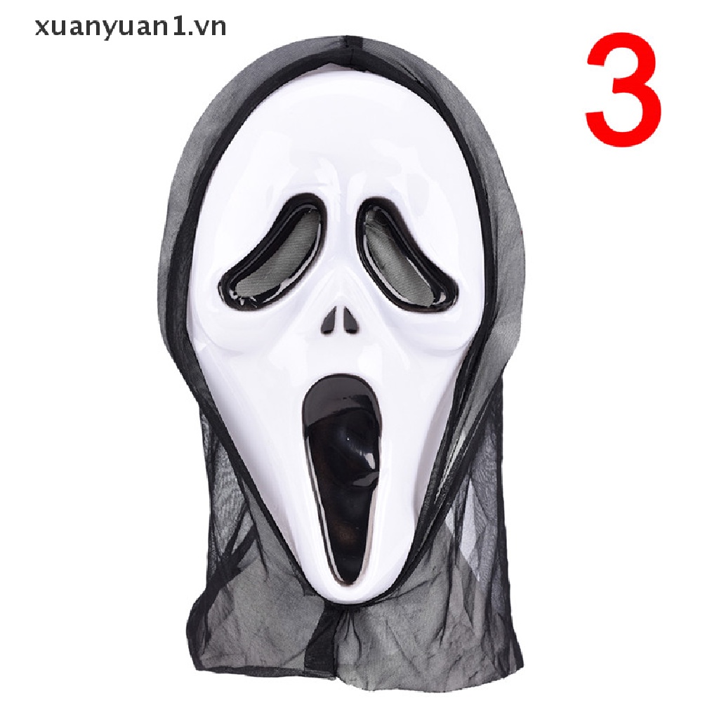 Mặt Nạ Hóa Trang Halloween Hình Ma Kem Đáng Sợ
