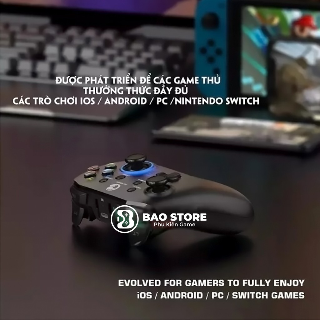 Tay Cầm Chơi Game GameSir T4W / T4 PRO Chính Hãng Dùng Cho PC / Laptop Tốt Cho FO4