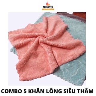 Khăn lau tay lông vuông 30x30 dày siêu thấm hút🥰