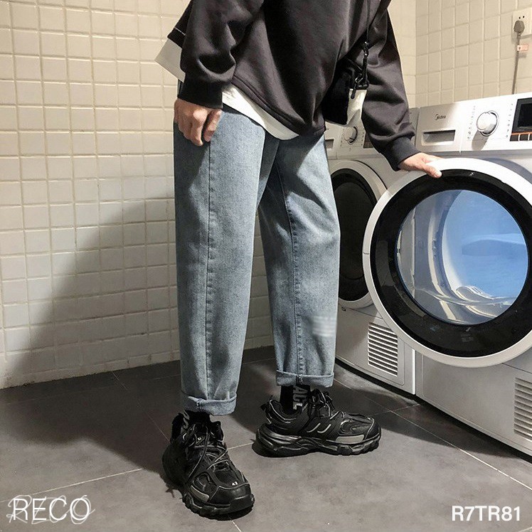 Quần jean nam Hàn Quốc cao cấp dáng rộng Trousers Loose R7TR81 Unisex