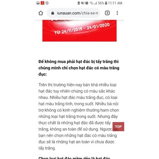 Hạt đác tưoi, dẻo hút chân không