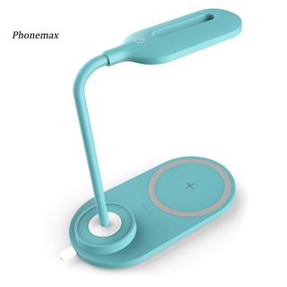 Đế sạc nhanh không dây đèn LED để bàn cho điện thoại