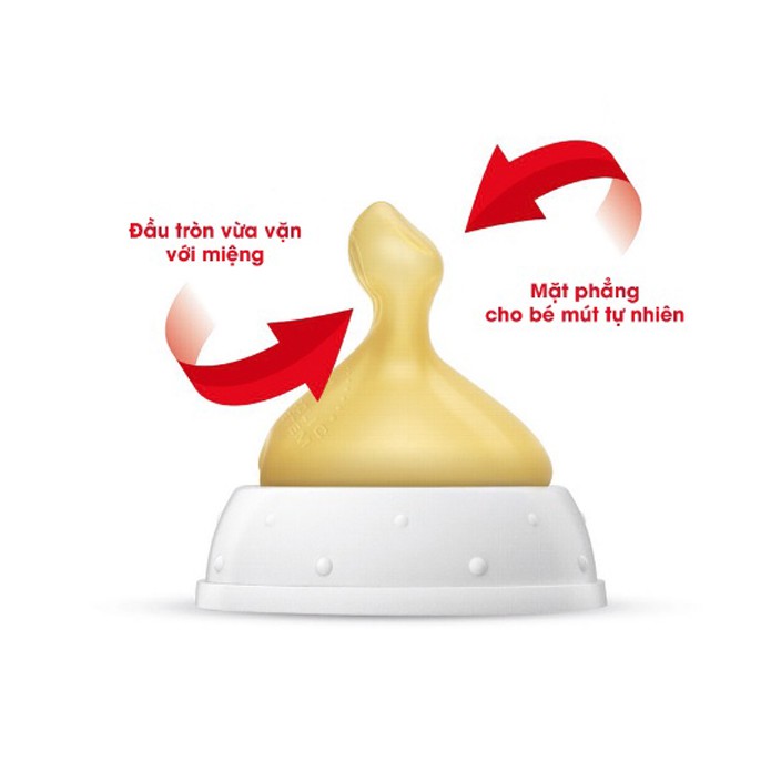 BỘ 2 NÚM TY NUK CAO SU CỔ RỘNG 0-6M/6M+