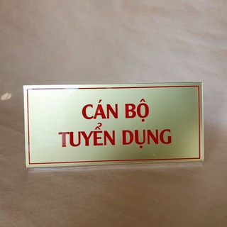 Bảng chức danh mica để bàn