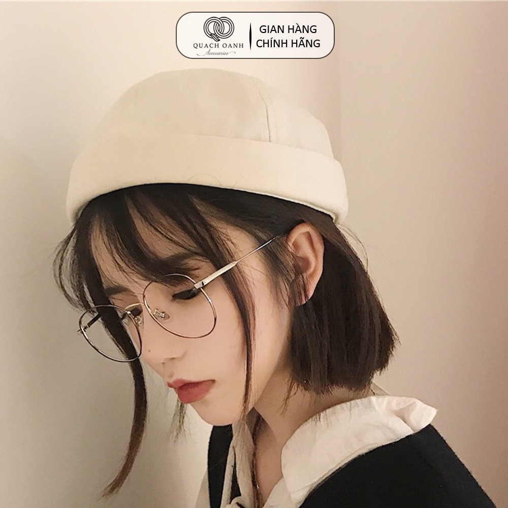 Mũ nón quả dưa địa chủ QO ACCESSORIES beanie không vành in chữ Toca MU60