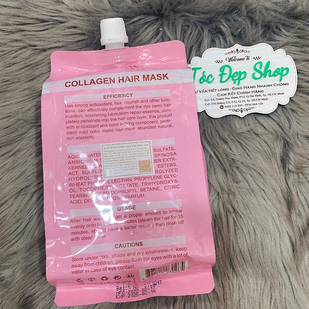 (Hàng chính hãng) Kem hấp ủ Collagen dưỡng ẩm 1000ml Maxipro