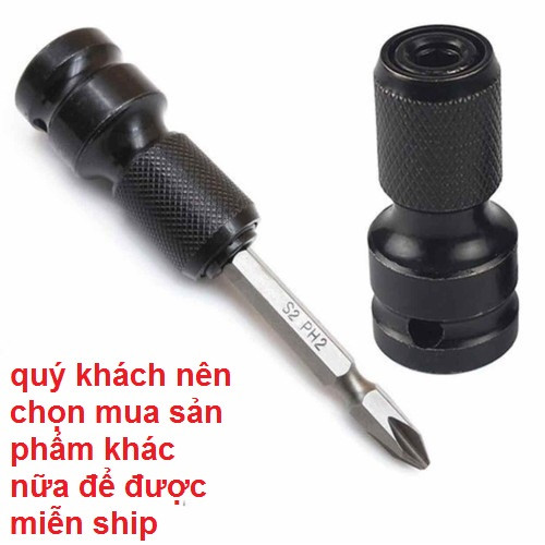 Đầu chuyển đổi máy siết bu lông sang máy bắn vít tiện dụng bảo hành 3 tháng