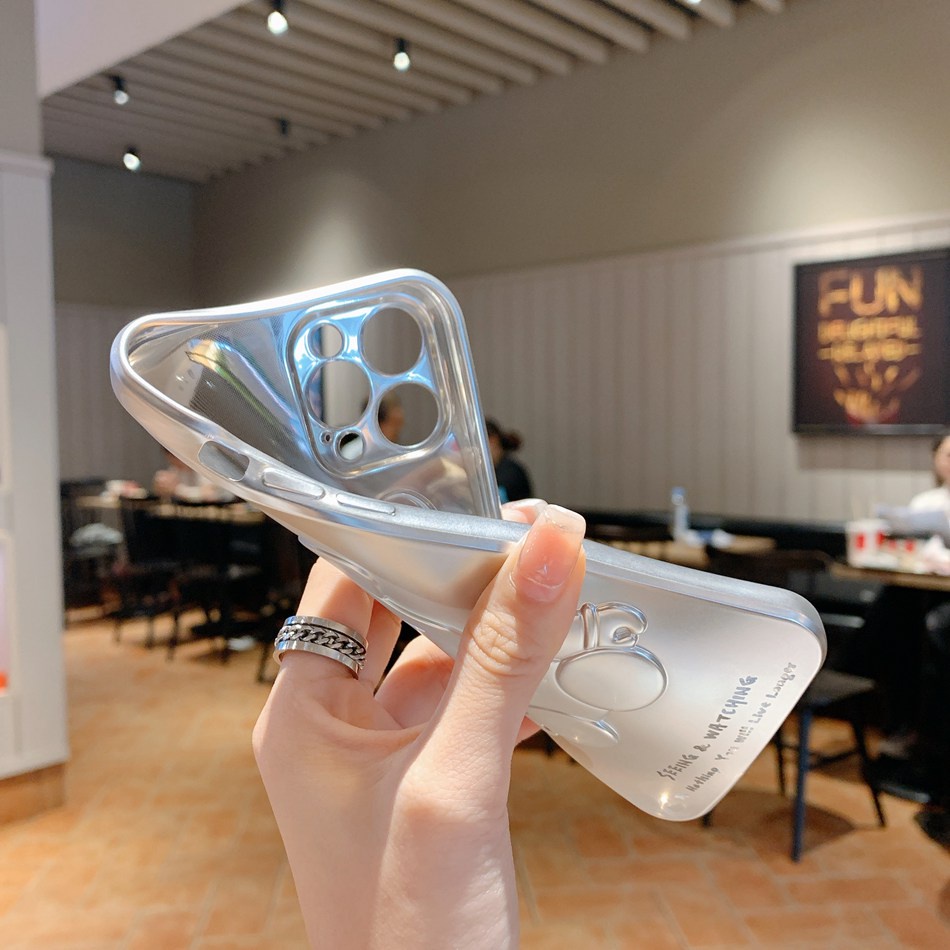 Ốp điện thoại in hình gấu thích hợp cho IPhone 7 8 Plus 11 12 13 Pro Max Xr Xs Max 11Pro 12Pro