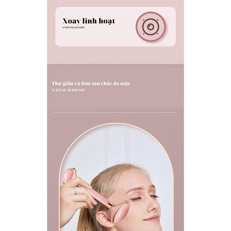 Set Cây Lăn Và Thanh Cạo Salorie LIG Mát Xa Da Mặt Chống Nếp Nhăn