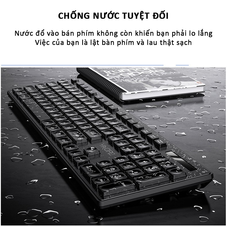 Bộ bàn phím chuột không dây mini wireless SIDOTECH yindiao Max3 combo gồm chuột và bàn phím văn phòng giá rẻ cho pc