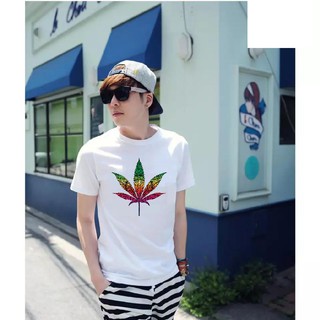 Áo thun nam in hình cỏ ngũ sắc cá tính mtt248