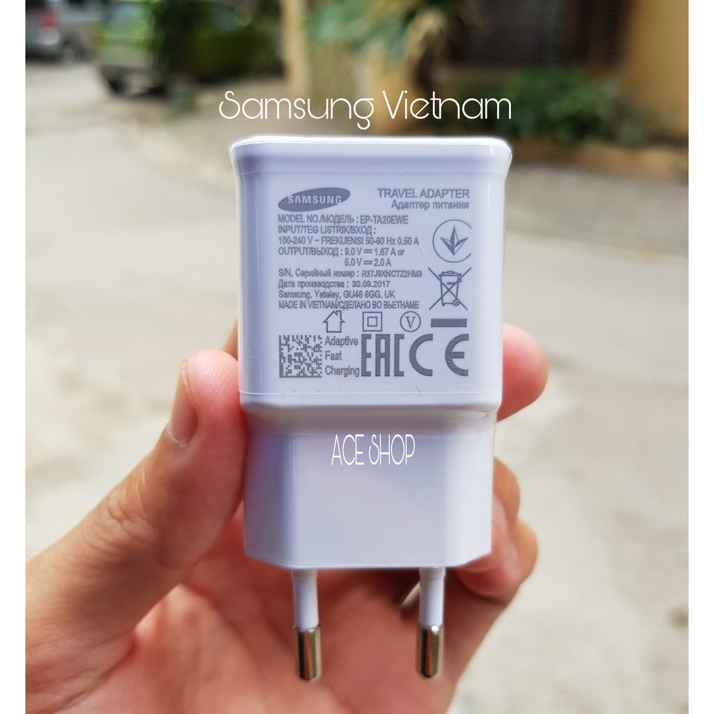 Củ sạc nhanh chính hãng Samsung sản xuất ( Note 4, Note 5, S6, S7...)