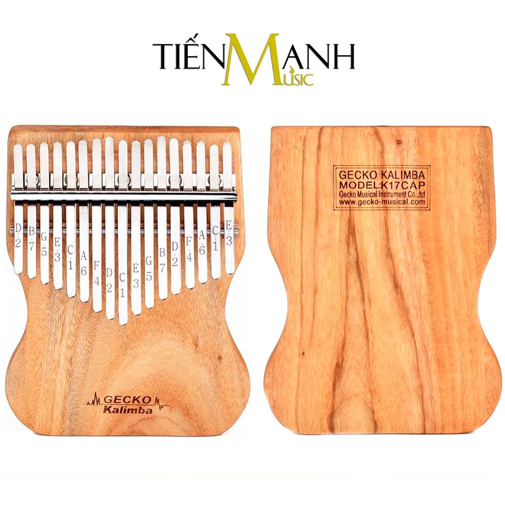 Đàn Kalimba Gecko 17 Phím K17CAPEQ (Có EQ - Gỗ Long Não) - Nhạc Cụ Tiến Mạnh Music