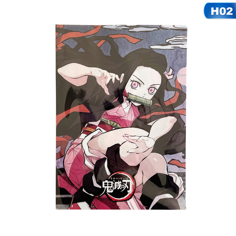 Bìa Đựng Hồ Sơ Khổ A4 Bằng Nhựa Pvc In Hình Anime Demon Slayer Kimetsu No Yaiba