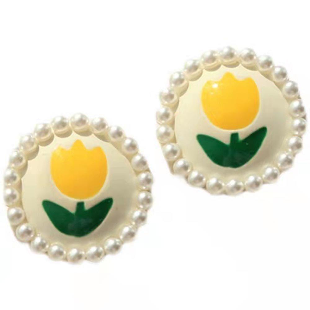 JARRED Hoa Tai Hình Hoa Tulip Ngọt Ngào Cho Nữ