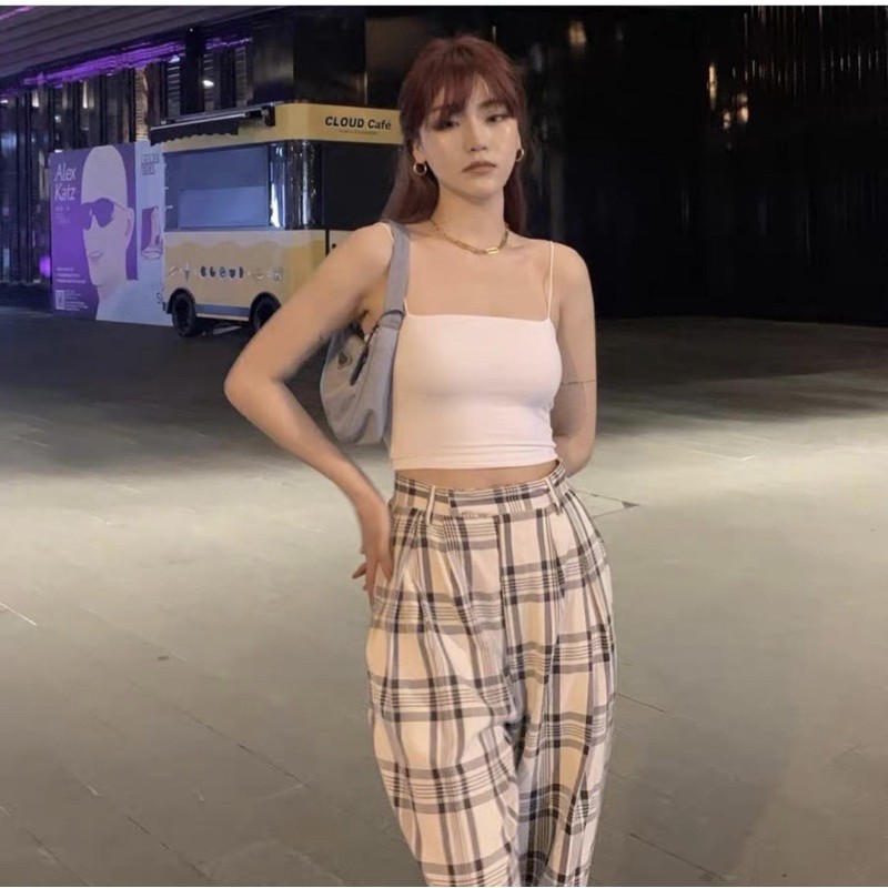 Áo 2s croptop form ôm body có độ co giãn thoải mái dày dặn