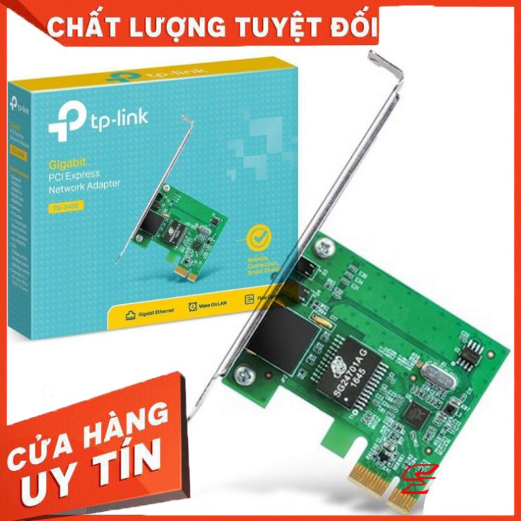 Card Mạng Gigabit PCI Express Tp-Link TG-3468 Tốc Độ 1000Mbps - Hàng Chính Hãng