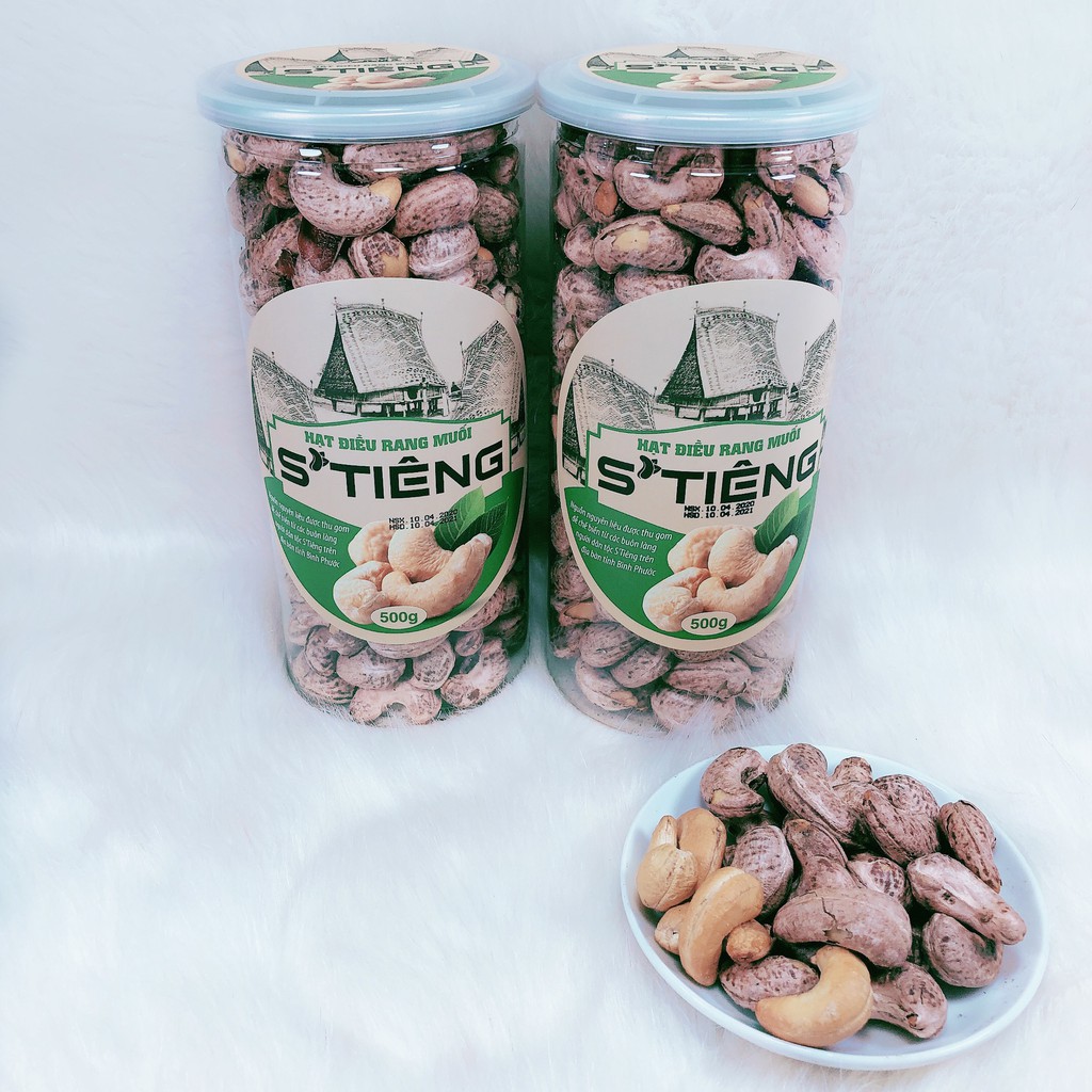 500Gr Hạt Điều Rang Muối Loại A+ S'Tiêng Cao Cấp Hộp Nắp Nhôm | BigBuy360 - bigbuy360.vn