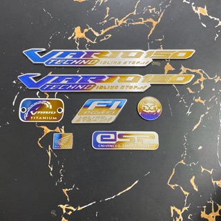 Bộ tem titan dán trang trí xe Vario