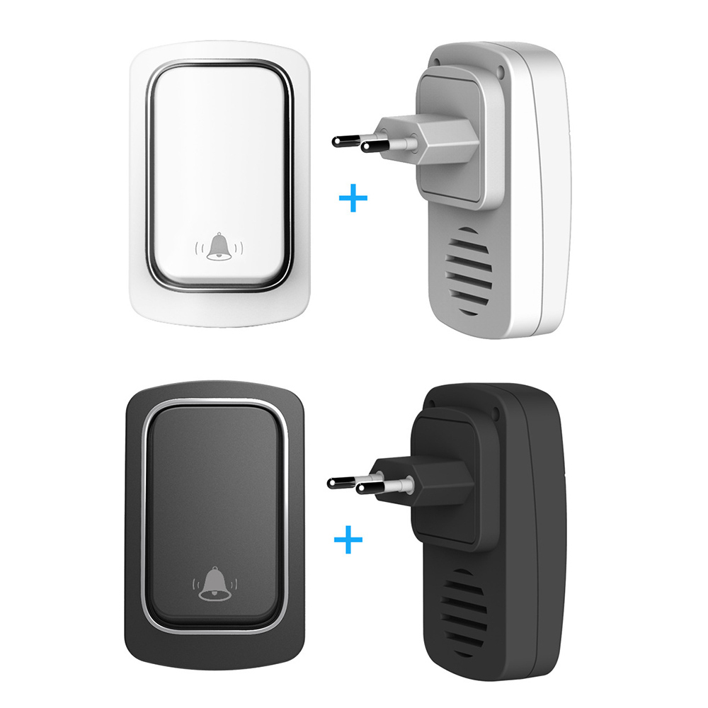 Wireless Doorbell，Ring Doorbell，No Battery Required，US EU UK Plug, IP68 Waterproof Welcome Bell Home Door Bell Smart Hom