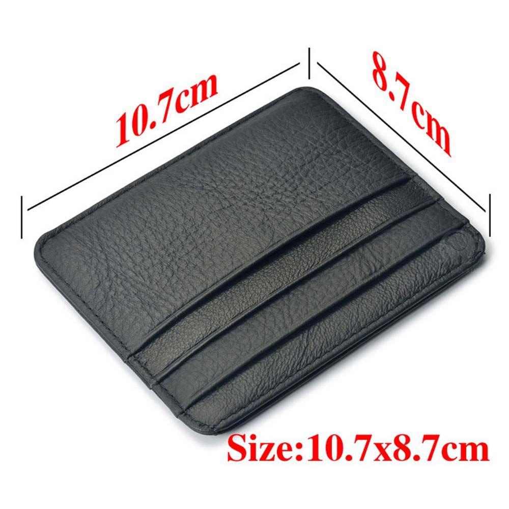Ví Da PU Siêu Mỏng Đựng Tiền / Thẻ Tín Dụng / Danh Thiếp Mini Kiểu Retro Giá Đỡ