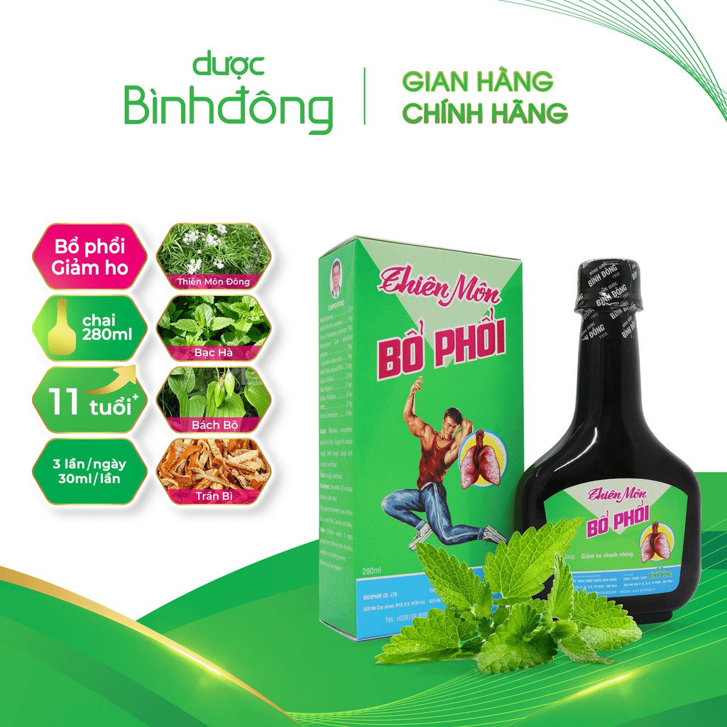 [Chai 280ml] THIÊN MÔN BỔ PHỔI - Gỉam Ho Nhanh Chóng, Bổ Phổi Thật Hay