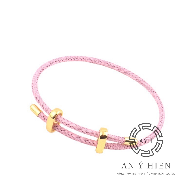 Vòng dây cước hồng HongKong cao cấp