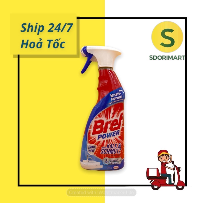 Bref đa năng tẩy dầu mỡ nhà bếp và vệ sinh nhà tắm Đức