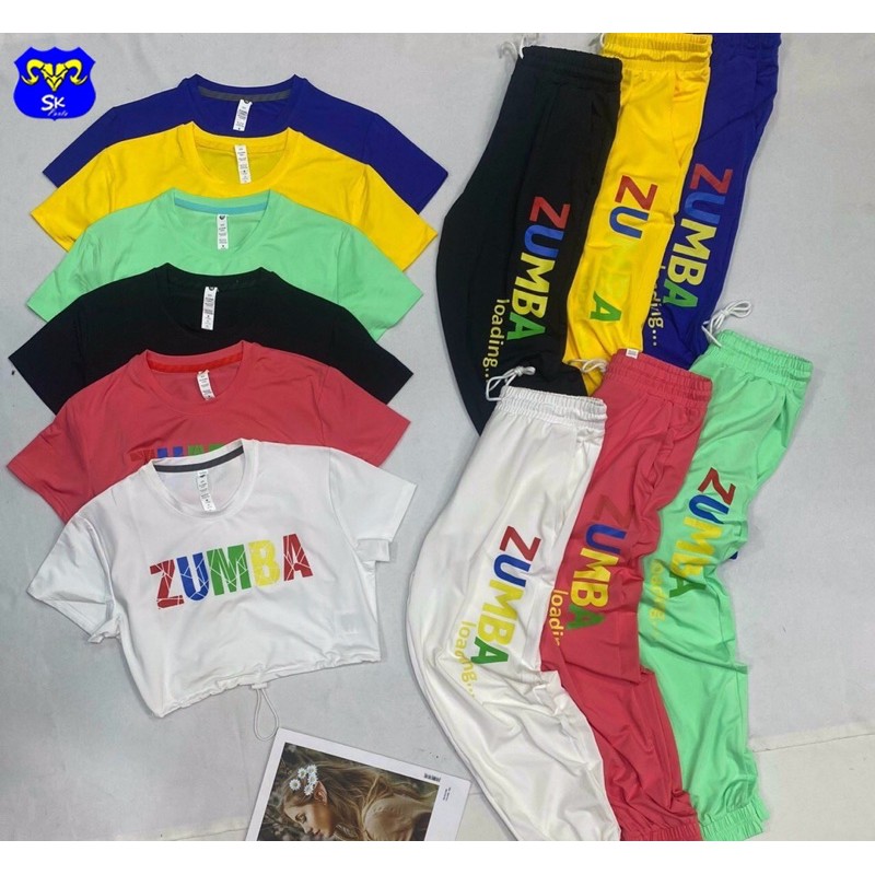 Set Tập ZumBa Nữ 🆘FREESHIP🆘 Bộ tập gym, yoga, zumba thể thao nữ chất thun lạnh form rộng thoải mái - Kèm Hình Thật 100%