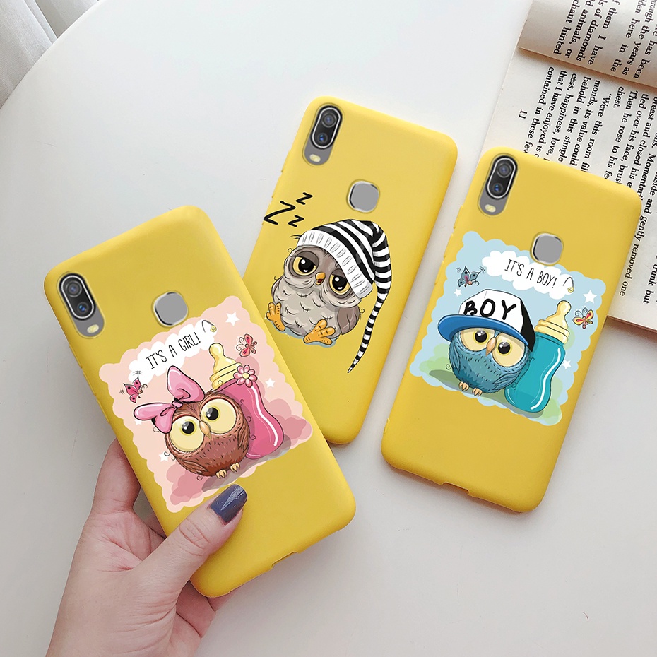 Ốp điện thoại TPU mềm in hình bướm/ hoa hướng dương thời trang cho VIVO Y11 2019 1906 1906_20 VivoY11 2019 Y 11